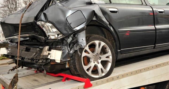totaled car in llano texas