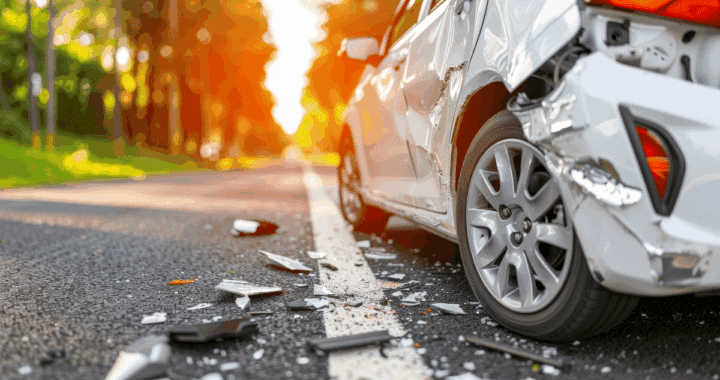 A car after being in an accident